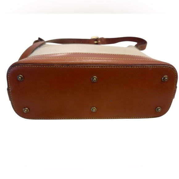 Dooney & Bourke VINTAGE Hobo Bone Brown Pebbled Leather Bag Shoulder Crossbody - Picture 8 of 13